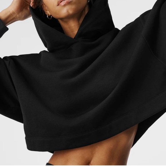 Alo Yoga Bae Hoodie Black Size Small - Picture 3 of 10